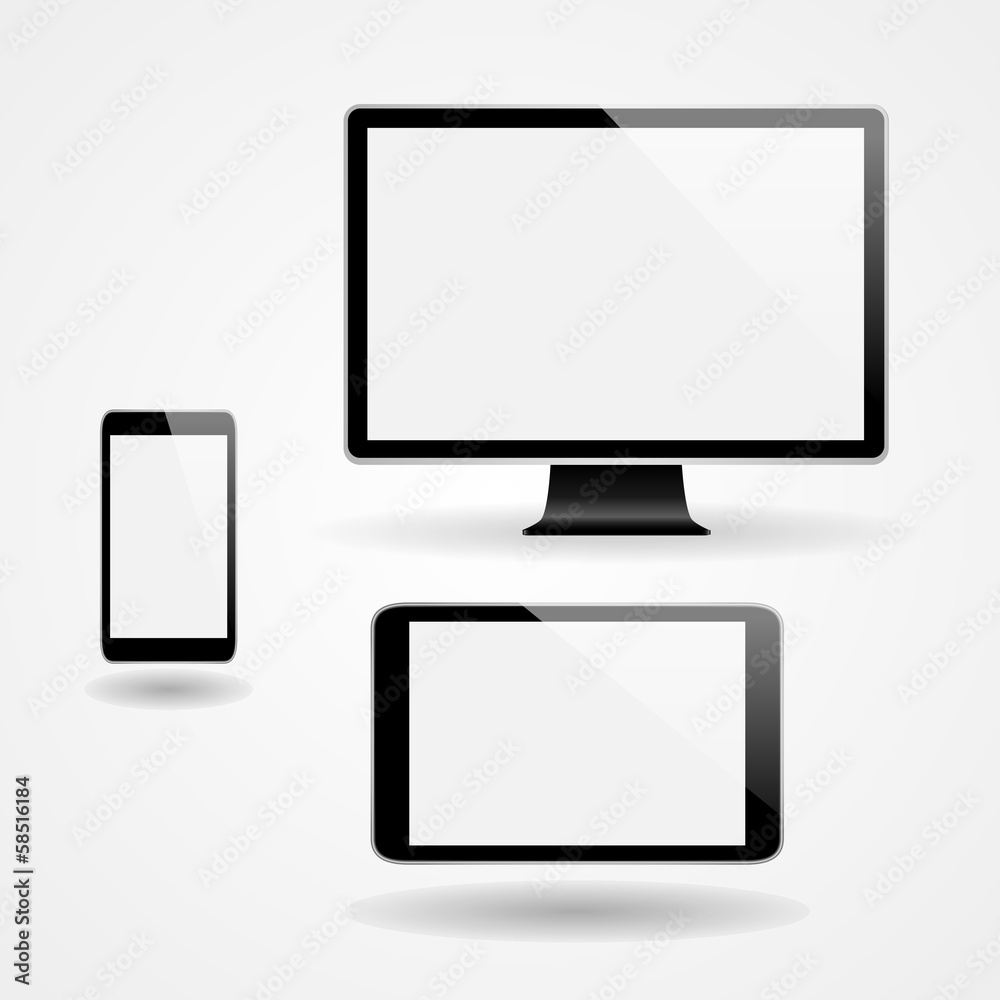 Vector devices set Vector devices set