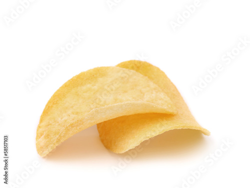 Close up of potato chips