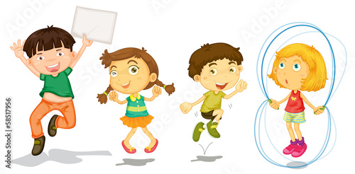 Active kids playing