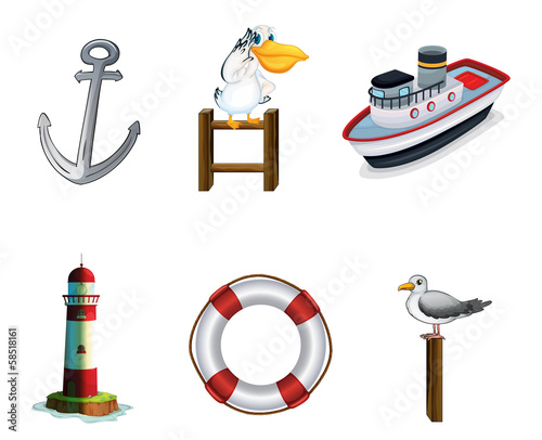 Different things found at the port
