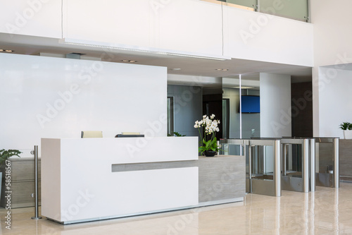 Tableau sur toile The front desk at a business center in a modern style