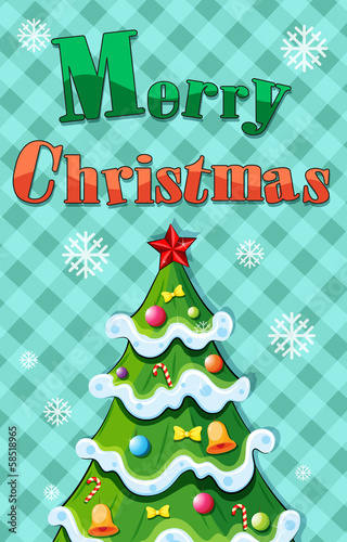 A christmas card template
