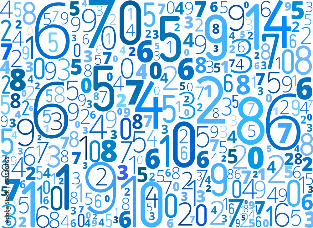 Vector background from numbers Vector background from numbers