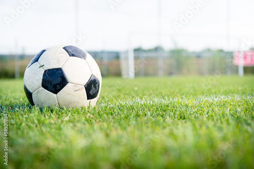 soccer ball on green grass