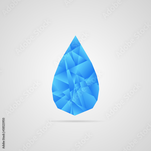 Abstract vector water drop