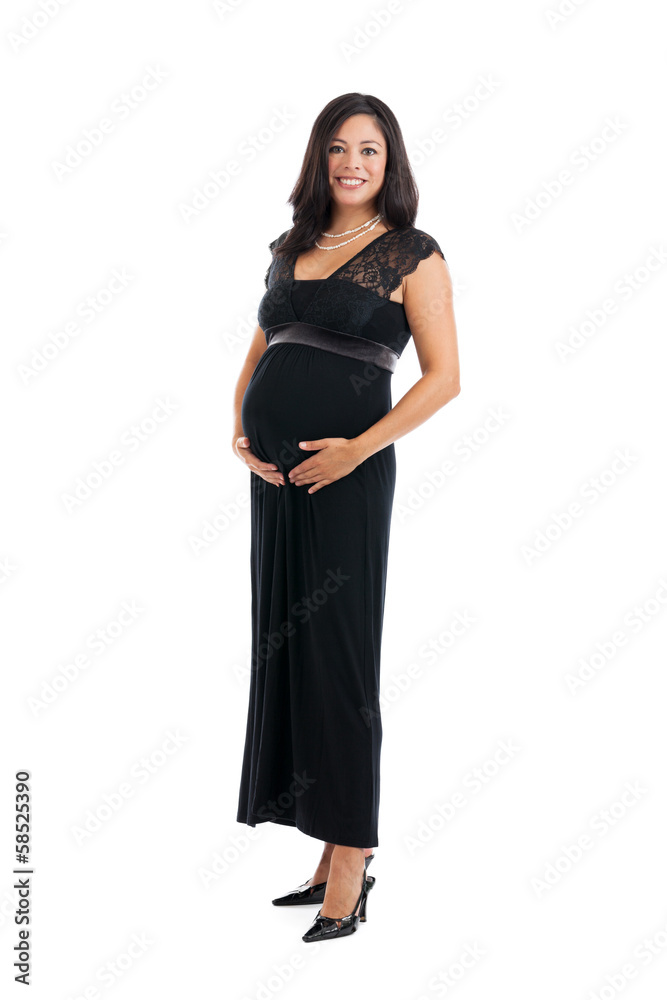 Beautiful pregnant woman portrait full length Beautiful pregnant woman portrait full length