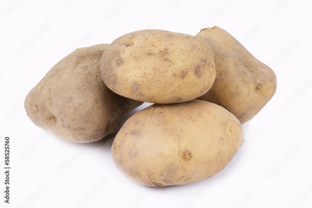 potatoes isolated potatoes isolated