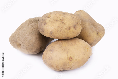 potatoes isolated