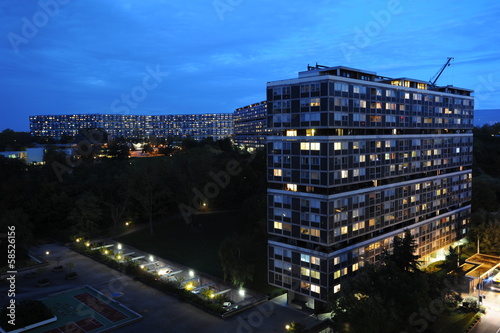 Skyscraper of Le Lignon near Geneva on Switzerland