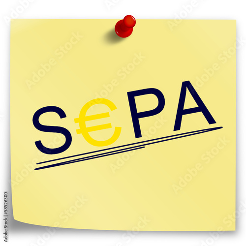 Post-It SEPA Übeerweisung