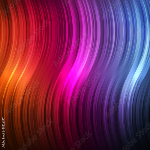 Neon abstract lines design on dark background vector