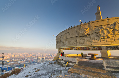 Zaisan memorial, Ulan Bator, Mongolia photo