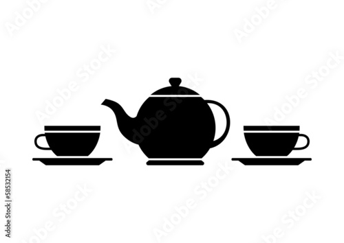 Teacup and teapot