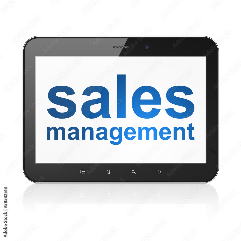 Marketing concept: Sales Management on tablet pc computer Marketing concept: Sales Management on tablet pc computer