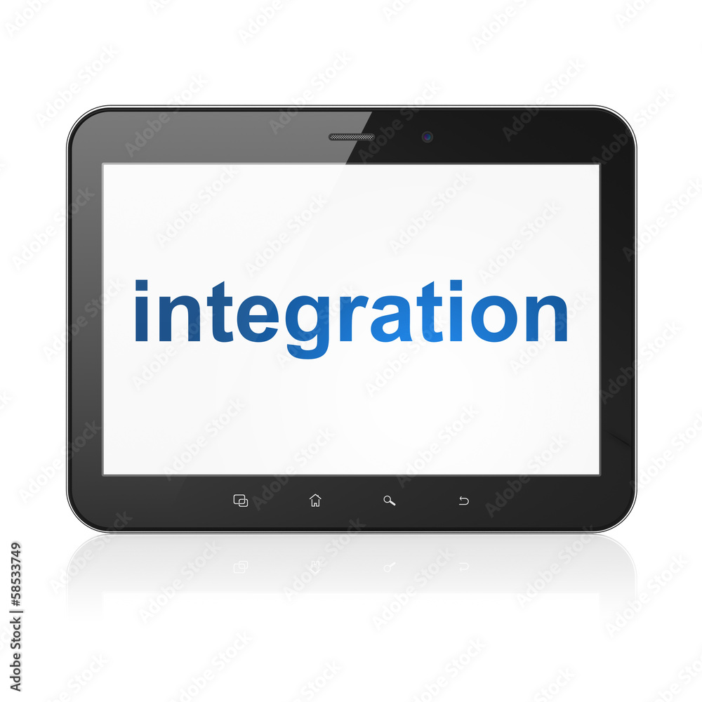 Finance concept: Integration on tablet pc computer Finance concept: Integration on tablet pc computer