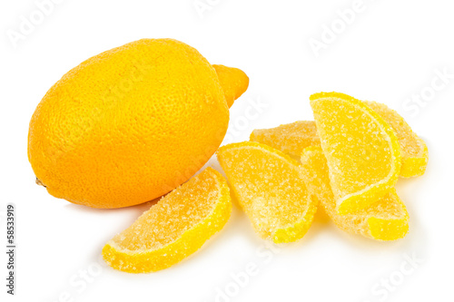 Fresh lemon and marmalade