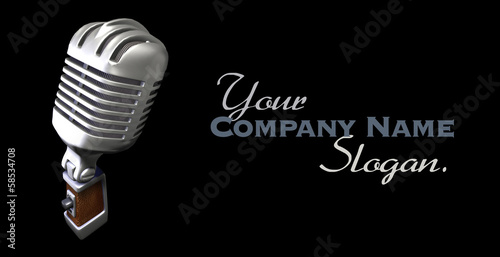 3d render of a vintage micr...