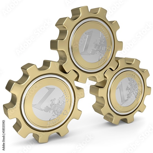 Geld Zahnräder photo