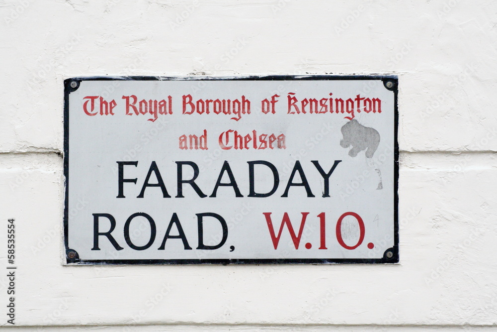 Faraday Road street sign
