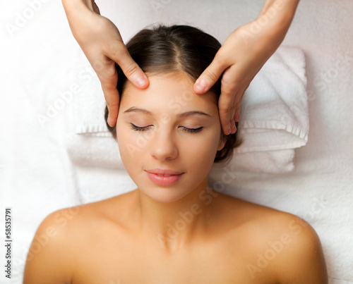Woman having a massage