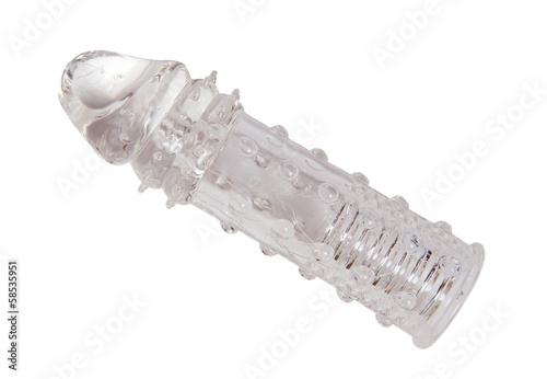 White penis sleeve isolated
