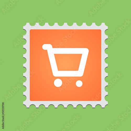 Post stamp with icon