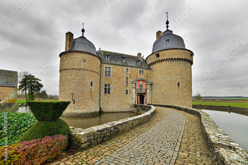 Exterior of the castle Lavaux-Sainte-Anne. Rochefort. Ardennes. photo