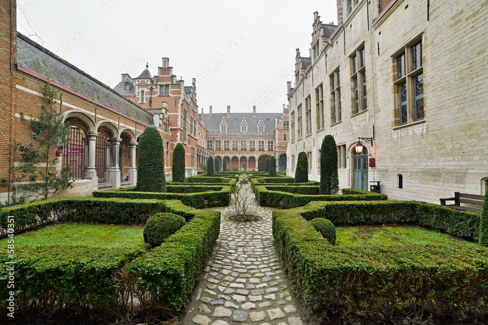 Inner courtyard of Margaret of Austria's Palace or Court of Savo