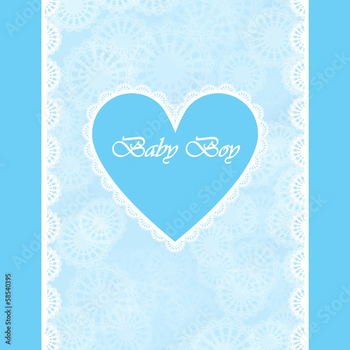 elegant baby card