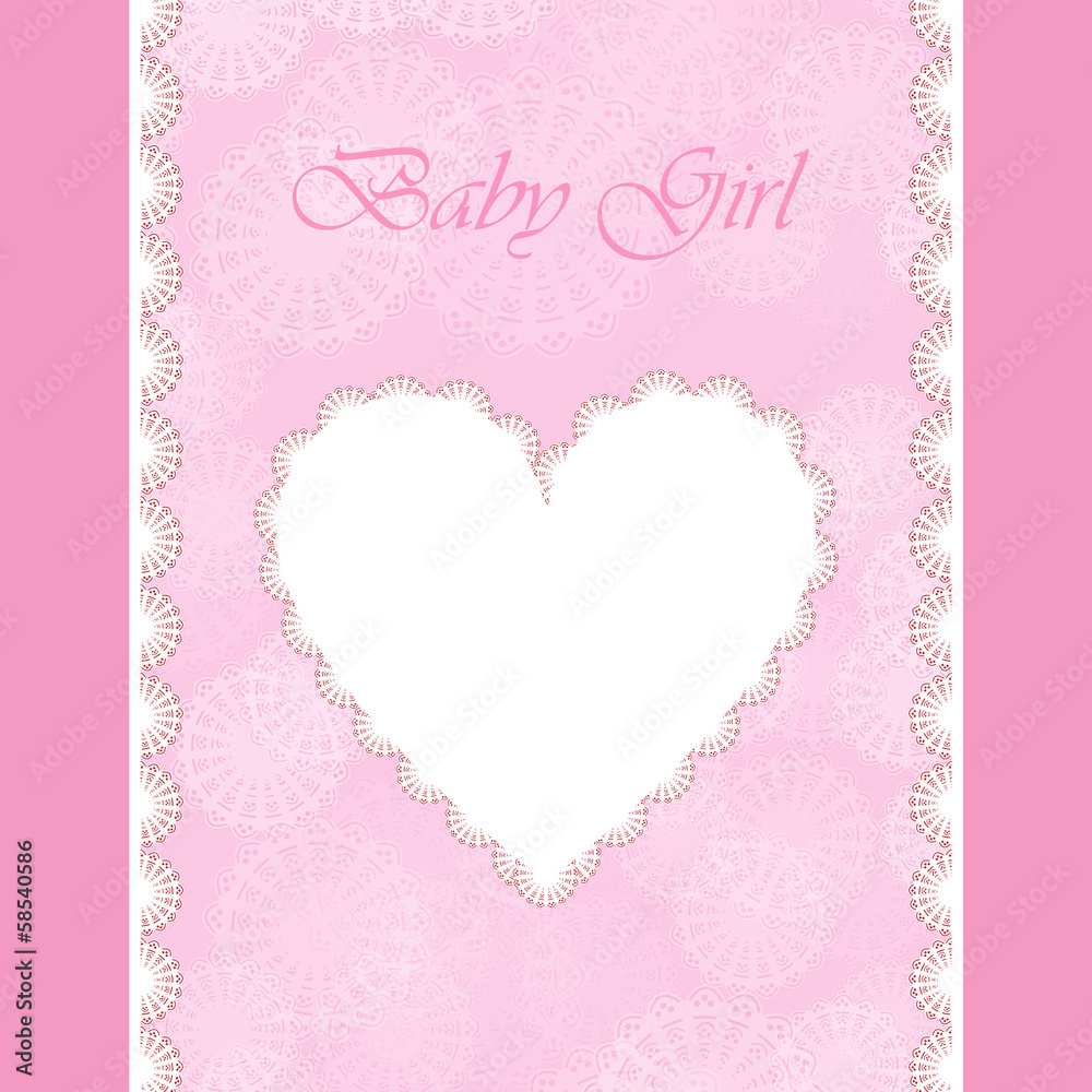 elegant baby card