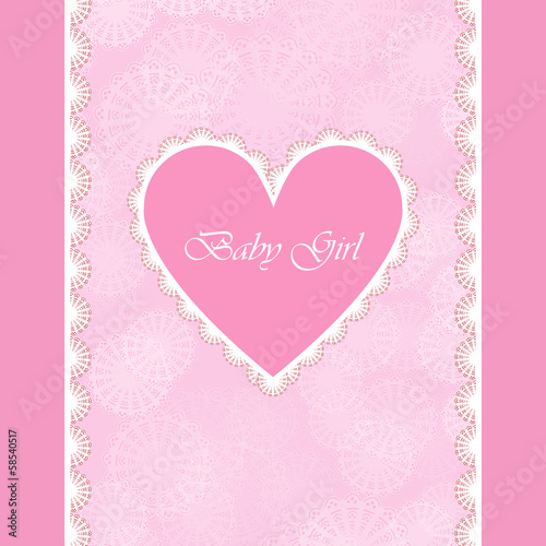 elegant baby card