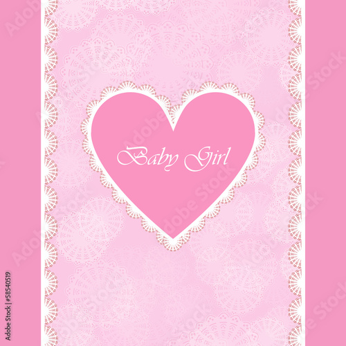 elegant baby card