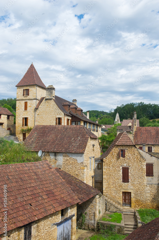 Naklejka premium French village in Perigord