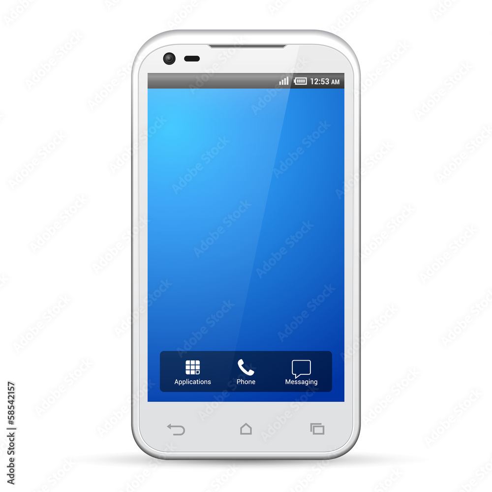 White Smartphone Template Display White Smartphone Template Display