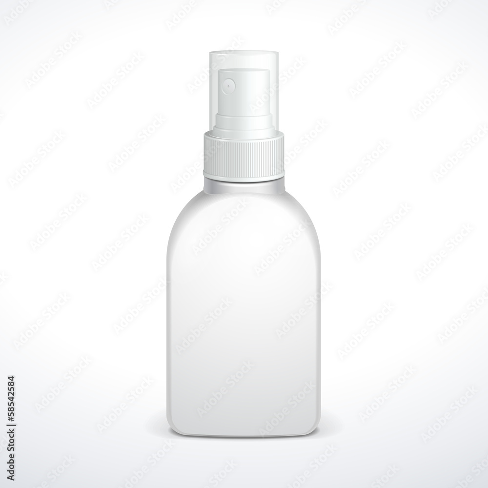 Spray Medicine Antiseptic Drugs Plastic Bottle White Spray Medicine Antiseptic Drugs Plastic Bottle White