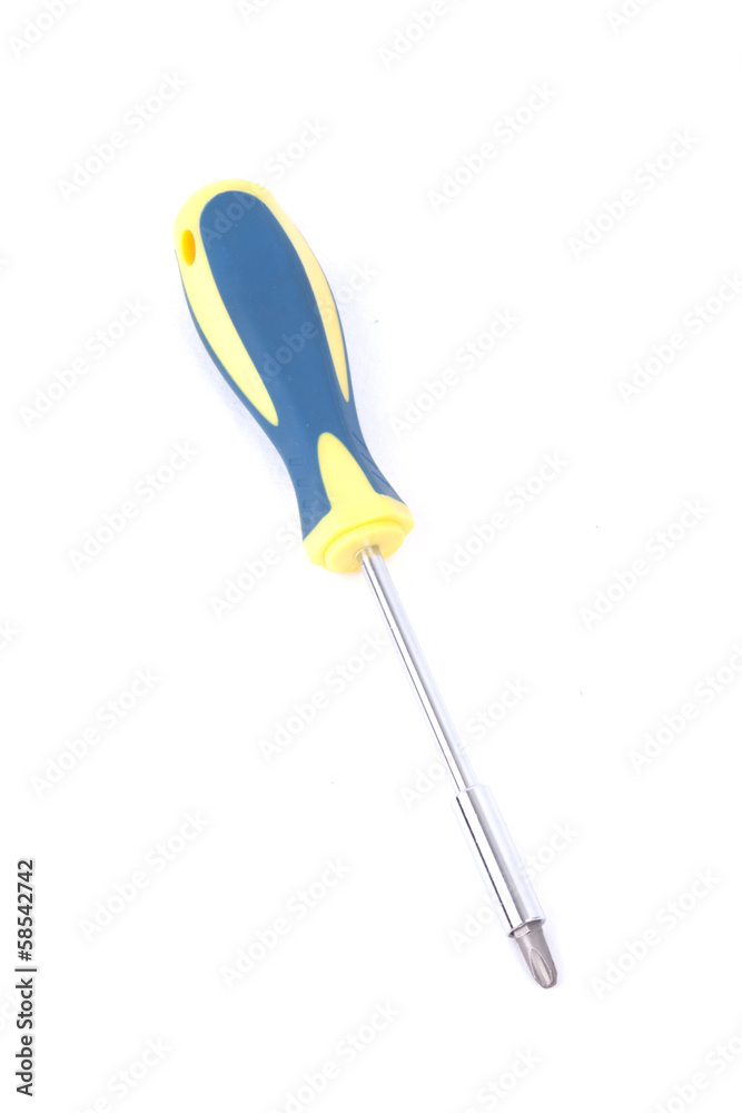 screwdriver on white background. screwdriver on white background.