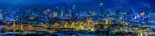 Grand palace at twilight in...