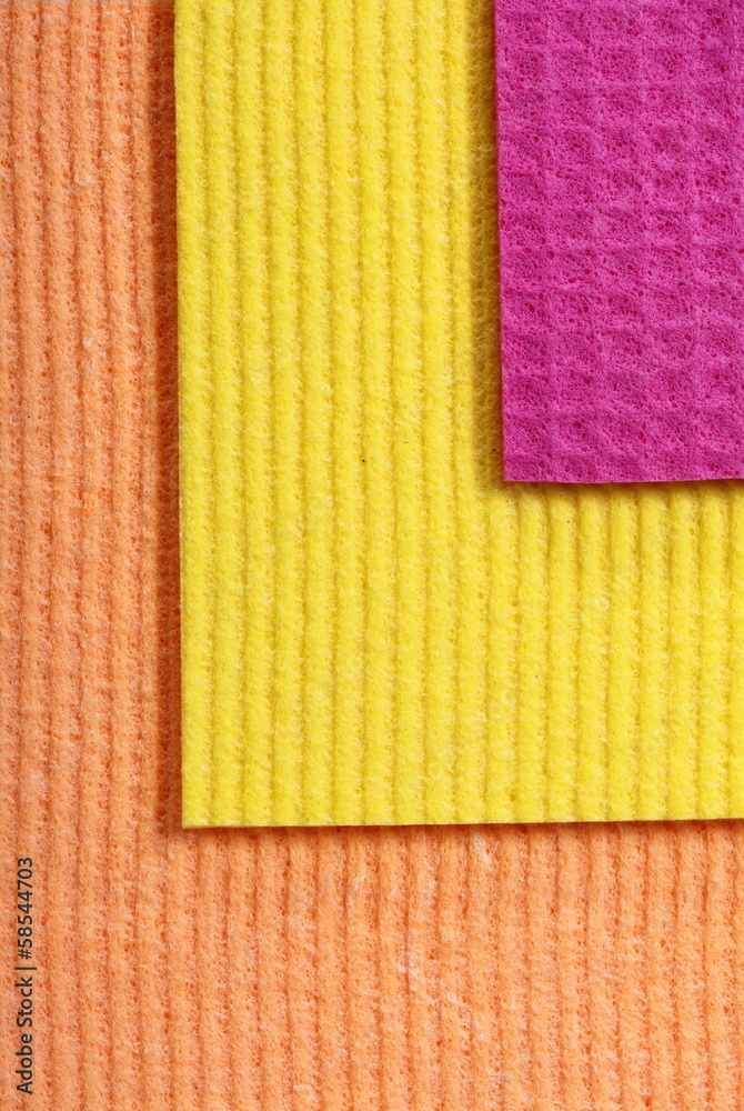 Fototapeta premium Colorful sponge foam as background texture