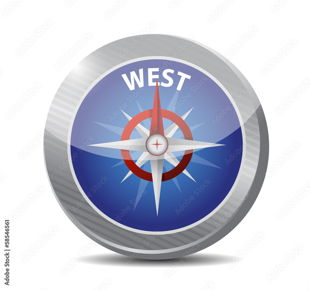 west compass illustration design west compass illustration design