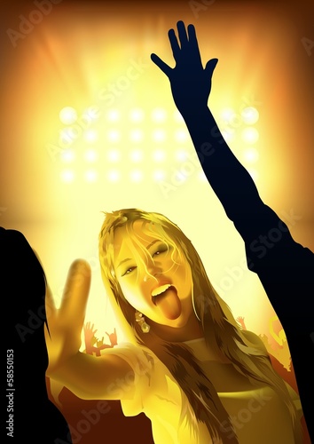 Dance Party - Blond Girl An...