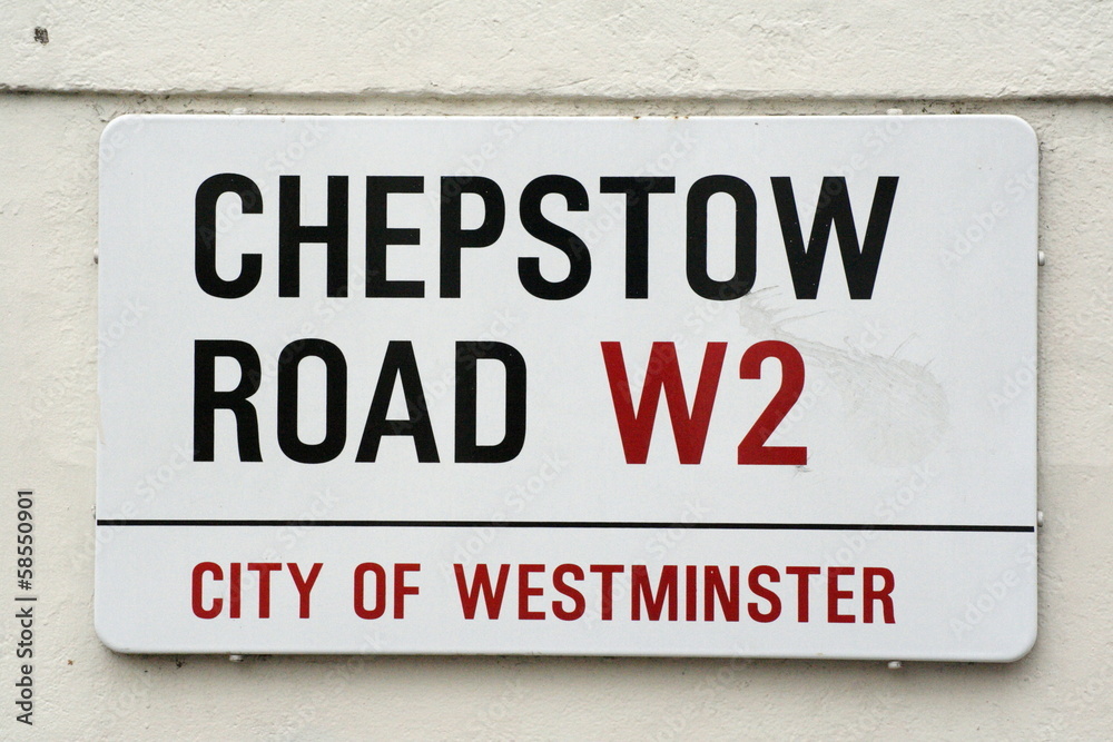 Chepstow Road a central london street sign Chepstow Road a central london street sign