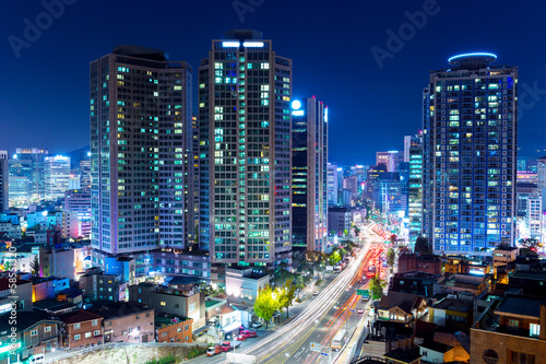 Seoul city at night