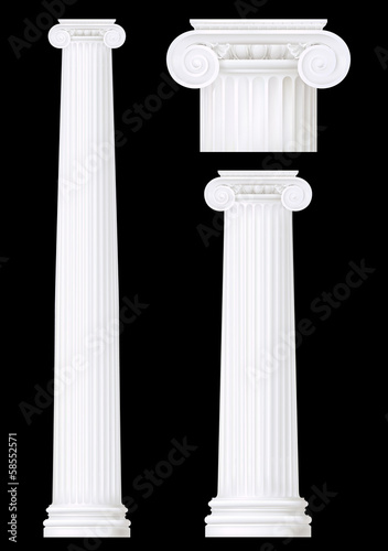 ionic column set ,vector drawing