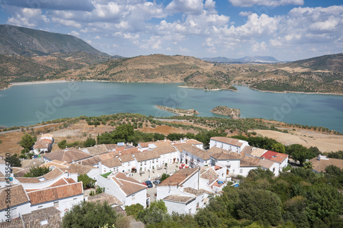 Views of Zahara Reservoir  Cadiz  Andalusia  Spain