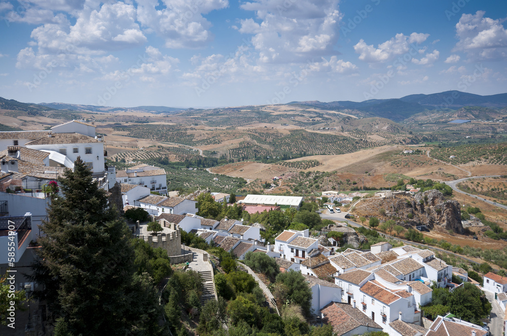 Views of Zahara de la Sierra, Andalusia, Spain
