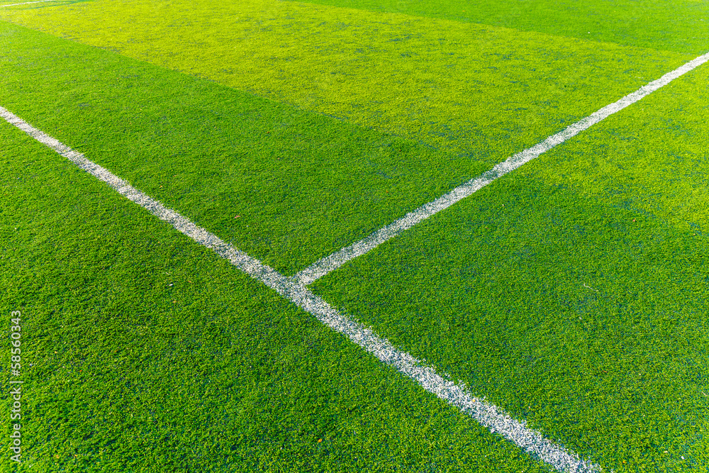 Naklejka premium Green turf for sport arena