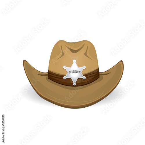 cowboy hat. vector illustration.