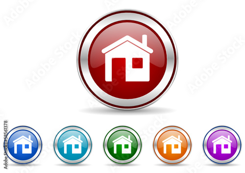 house icon vector set