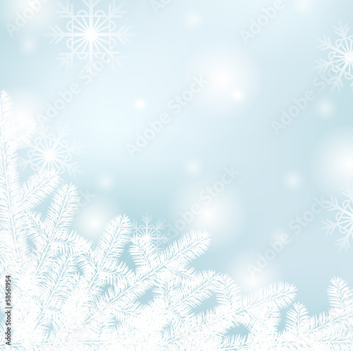 Winter text frame eps10