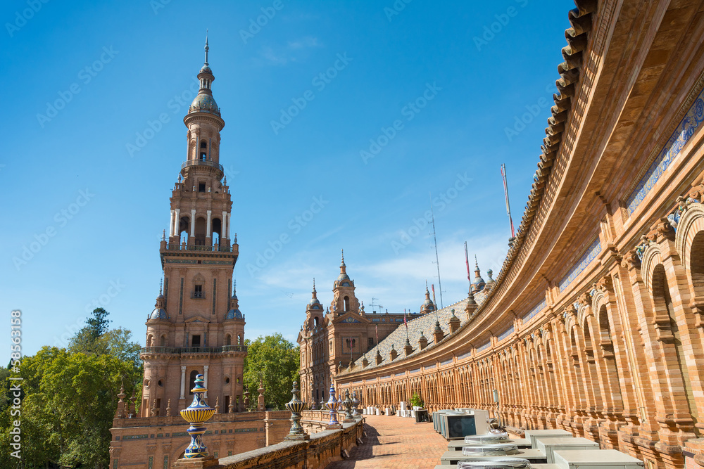 Fototapeta premium Seville Spain Plaza de Espana
